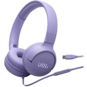 JBL Tune 520C Wired USB-C Hi Res On-Ear Headphones - Purple