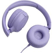 JBL Tune 520C Wired USB-C Hi Res On-Ear Headphones - Purple