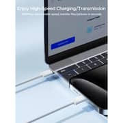 Joyroom SA45 Braided USB-C to USB-C Cable 60W 1M - White - S-A45