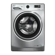 Zanussi Automatic Washing Machine 7 KG Perlamax, Front Load, 1200 rpm, Silver With Black Door and Grey Ring - ZWF7240SS6
