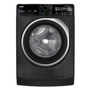 Zanussi Automatic Washing Machine 7 KG STEAMMAX, Inverter Motor , Front Load, 1200 rpm, Dark Grey With Black Door and Silver Ring - ZWF7221DS7