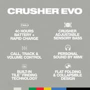 Skullcandy Crusher Evo Wireless Over Ear Headphone Bone - S6EVW-S951
