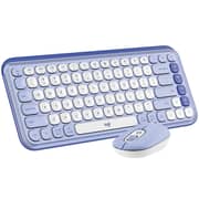 Logitech Pop Icon Keyboard & Mouse Lilac/Off White - 920-013043