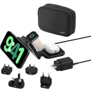 Belkin BoostCharge Pro 3-in-1 Magnetic Travel Pad Charger Black - WIZ024HQBK