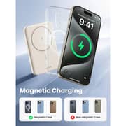 Ugreen 5000C Mini Magnetic Wireless Power Bank 5000mAh White - PB560