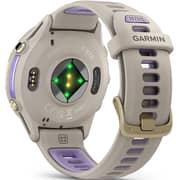 Garmin Forerunner 970 Smartwatch Soft Gold Titanium with French Grey Case and French Grey/Translucent Indigo Band - 010-02969-12