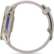 Garmin Forerunner 970 Smartwatch Soft Gold Titanium with French Grey Case and French Grey/Translucent Indigo Band - 010-02969-12