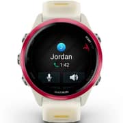 Garmin Forerunner 570 Smartwatch Raspberry Aluminium with Translucent Bone/Mango Band - 010-02970-02