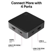 Zagg 4 Port Hub Grey/Black - 109913194