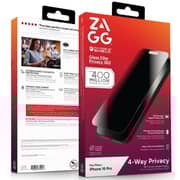 Zagg Invisibleshield Privacy Screen Protector Black iPhone 16 Pro - 200116558
