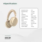 Green Lion Sunstone Wireless On Ear Headset Titanium - GNSUNHDGNDTI