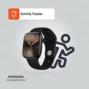 Porodo Magnifico 3 Smartwatch Black - PD-MAGNIFICO3-BK