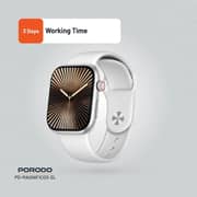 Porodo Magnifico 3 Smartwatch White/Silver - PD-MAGNIFICO3-SL