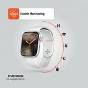 Porodo Magnifico 3 Smartwatch White/Silver - PD-MAGNIFICO3-SL