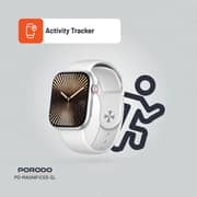 Porodo Magnifico 3 Smartwatch White/Silver - PD-MAGNIFICO3-SL