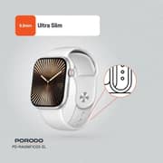 Porodo Magnifico 3 Smartwatch White/Silver - PD-MAGNIFICO3-SL