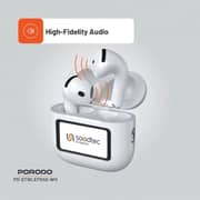 Porodo Soundtec Glimpse Wireless Earbuds White - PD-STWLEP040-WH
