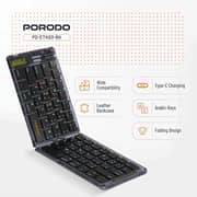 Porodo Bluetooth Folding Keyboard Black - PD-ETK03-BK