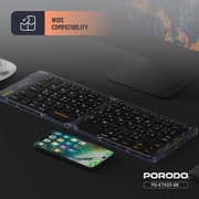 Porodo Bluetooth Folding Keyboard Black - PD-ETK03-BK