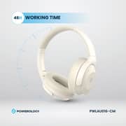 Powerology Hybrid Wireless On Ear Headset Cream - PWLAU016-CM