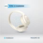 Powerology Hybrid Wireless On Ear Headset Cream - PWLAU016-CM