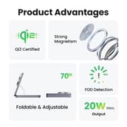 Ugreen 2-in-1 Wireless Charging Stand Grey - W706-45023