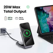 Ugreen 2-in-1 Wireless Charging Stand Grey - W706-45023