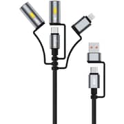 Trands 3-in-1 USB Cable 1.2m Black - TR-CA6730