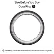 Oura Ring 4 Smart Ring Size 13 Stealth - JZ90-54218-13