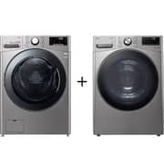 LG Front Load Washer 24 kg - F0P3CYVDT + RH18U8EVCW Dryer 18 kg