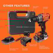 Black and Decker Cordless Hammer Drill - BD-BCD383D2XK-GB