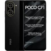Xiaomi Poco C71 4G 128GB 4GB RAM Black Dual Sim Smartphone - 25028PC03G - International Version
