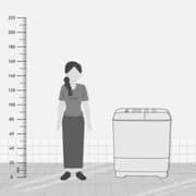 غسالة هوفر شبه أوتوماتيكية سعة 10 كيلو جرام لون أبيض HW-HTTN10LWTO