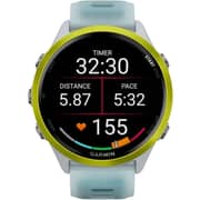 Garmin Forerunner 570 Smartwatch Amp Yellow Aluminium with Translucent Whitestone/Turquoise Band - 010-02971-01