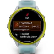 Garmin Forerunner 570 Smartwatch Amp Yellow Aluminium with Translucent Whitestone/Turquoise Band - 010-02971-01