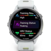 Garmin Forerunner 970 Smartwatch Titanium with Whitestone Case and Whitestone/Translucent Amp Yellow Band - 010-02969-11