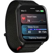 Garmin Venu X1 Smartwatch Black With Slate Titanium CaseBack Black Nylon Band - 010-02980-02