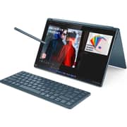 Lenovo Yoga Book 9 14IAH10 2-in-1 Convertible (2025) Laptop - 2nd Series / Intel Core Ultra 9-285H / 14inch 2.8K / 1TB SSD / 32GB RAM / Shared Intel Arc 140T / Windows 11 Home / English & Arabic Keyboard / Tidal Teal / Middle East Version - [83KJ000LAX]