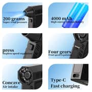 Budi Handheld Mini Dust Cleaner Black - S7