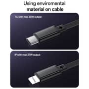 Yesido Super Fast Car Charger Type-C And IP Cable 73cm Black - Y61