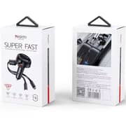 Yesido Super Fast Car Charger Type-C And IP Cable 73cm Black - Y61