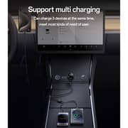 Yesido Super Fast Car Charger Type-C And IP Cable 73cm Black - Y61