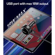 Yesido Super Fast Car Charger Type-C And IP Cable 73cm Black - Y61