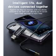 Yesido Transmission Double Blind USB Port Bluetooth Transmitter Black - YAU40