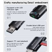 Yesido Transmission Double Blind USB Port Bluetooth Transmitter Black - YAU40