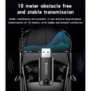 Yesido Transmission Double Blind USB Port Bluetooth Transmitter Black - YAU40