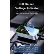 Yesido 5 Ports Extended Car Charger With LED Voltage Monitor Silver/Black - Y53
