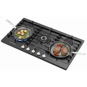 La Piramide 5 Zones Gas Hob 90x60 Black - LP-95G0MWMKEB