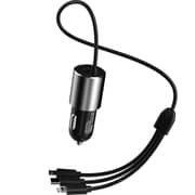 Dudao 3-in-1 Car Charger 100cm Grey - R5PRON