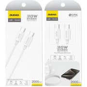 Dudao Type C To Type C Data Cable 1.2m White - L4C